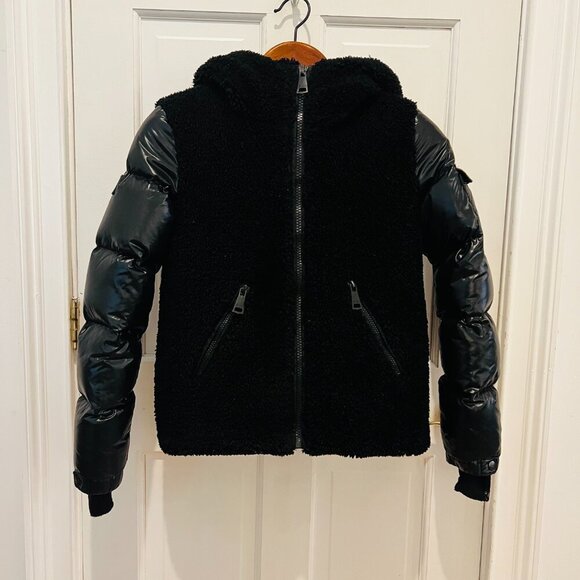 SAM. Puffer Down Fleece Jacket Coat Size Small - Picture 1 of 16